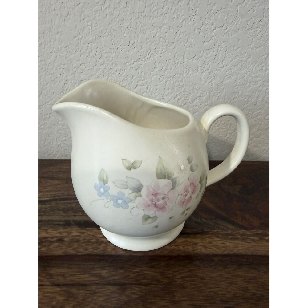 Pfaltzgraff Tea Rose Large Gravy Boat/ Pitcher USA Stoneware B155